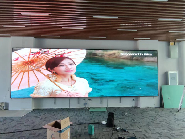 奎屯P1.53led小间距屏安装案例